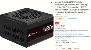 Corsair RM850e (2023) Volledig modulaire, geluidsarme ATX-voeding voor €99,90 bij Amazon