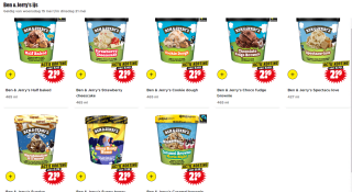 Alle Ben & Jerry's ijs voor €2.99 bij Dirk