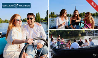 4 Uur varen voor maximaal 12 personen in Rotterdam Geen vaarbewijs nodig! voor €129 via SocialDeal