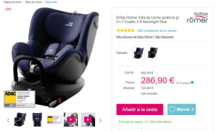 Silla de coche Britax Römer giratoria gr. 0+/1 Dualfix 2 por 286,90€