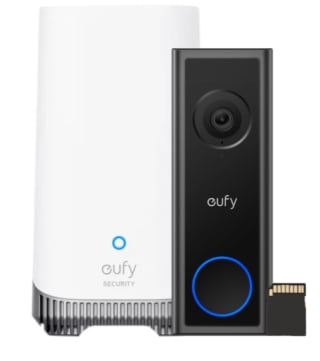 Eufy Video Doorbell C31 met SD kaart + HomeBase 3 voor €229 via Coolblue