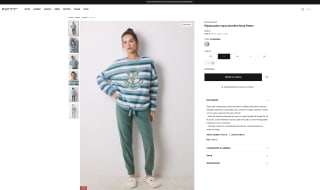 Pijama polar rayas estrellas Harry Potter Women'secret por 9,99€ 2ª unidad al 50%