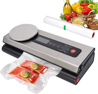 Máquina envasadora al vacío de cocina con 2 rollos por solo 21,99€