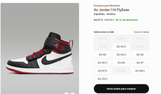 Zapatillas Nike Air Jordan 1 Hi FlyEase por 94,97€