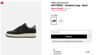Nike Sportswear Sneakers laag 'AIR FORCE 1 '07 LV8' in Zwart voor €64,95 bij Zalando