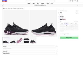 Zapatillas UNDER ARMOUR HOVR PHANTOM 2 INTELLIKNIT Mujer por 45€