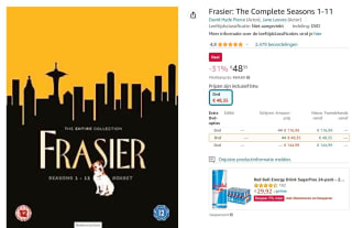 Frasier seizoen 1 t/m 11 voor €48,35 bij Amazon NL