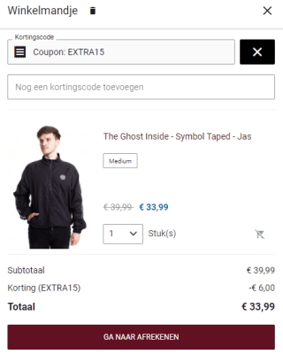 15% extra korting op de sale van Impericon
