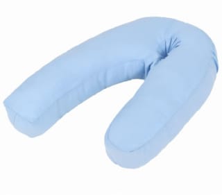 Almohada de embarazo con forma de J 54x43 cm azul por 24,99€