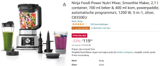 Ninja Foodi Power Nutri Mixer voor €119,99 bij Amazon.nl