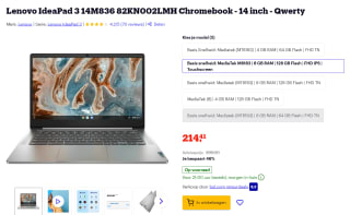 Lenovo IdeaPad 3 Chromebook voor €214,41