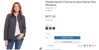 Weatherproof Chamarra para Mujer por $477 en Costco