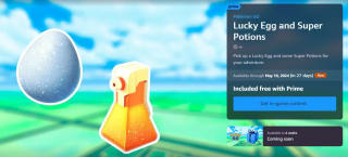 Gratis Lucky Egg en Super Potions voor Pokemon GO via Amazon Prime Gaming