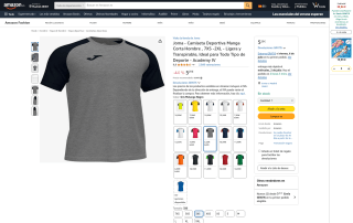 Camiseta hombre Joma Academy IV por 5,29€