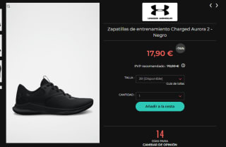 Rebajas hasta 80% Under Armour calzado y ropa precios de locura