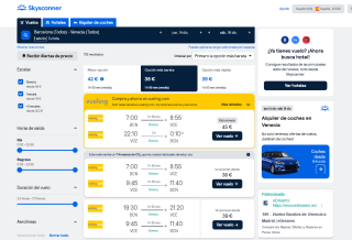 Vuelos Barcelona - Venecia desde 38€ con Skyscanner