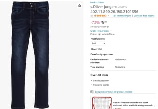 S.Oliver regular fit Seattle Jongensjeans voor €9,85 bij Amazon