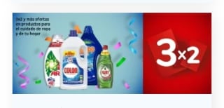 3×2 Cuidado de la ropa y del hogar en Carrefour.