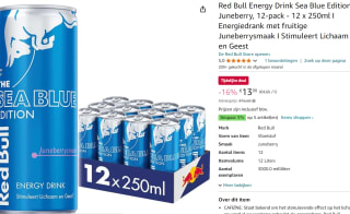 Red Bull Energy Drink 24-pack voor €25,49 of 12-pack voor €13,99 bij Amazon