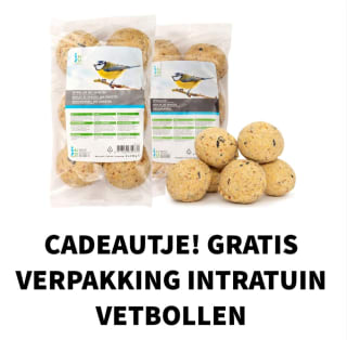 Gratis verpakking vetbollen bij Intratuin via de app