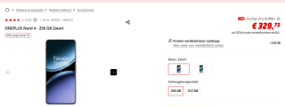 OnePlus Nord 4 256GB voor €329,73 bij Mediamarkt