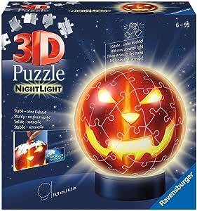 Gather Amazon's Ravensburger 3D light Halloween pumpkin puzzle for £7.36