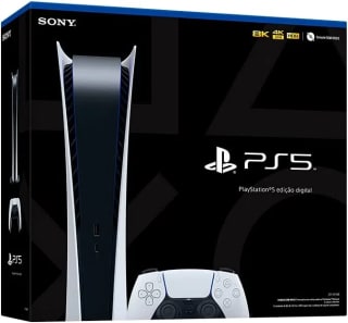 Console da Sony, modelo PS5 de 825GB + Jogo God Of War Ragnarok - R$ 3.869,10