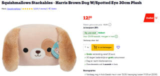Squishmallows Stackables Harris brown dog voor €12,20 bij Bol