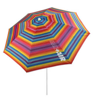 Sombrilla Aktive playa antiviento 200 cm o 220 cm Max Air multicolor octogonal oxford con protección UV50 y revestimiento plateado por solo 14,89€