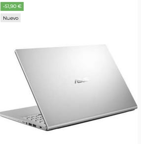 Pre Black Portátil Asus VivoBook 15 F515EA-BQ1359 Intel Core i3-1115 G4 8GB 256GB 15.6" FHD a 299€