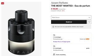 Azzaro the most wanted EDT intense voor mannen voor €48,95 bij Zalando
