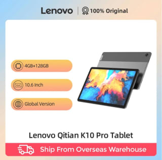 Tablet Lenovo Qitian K10 Pro TB223FC 4GB + 128GB, Pantalla de 10,6 pulgadas, MediaTek G80, 8 Núcleos por 103,63€
