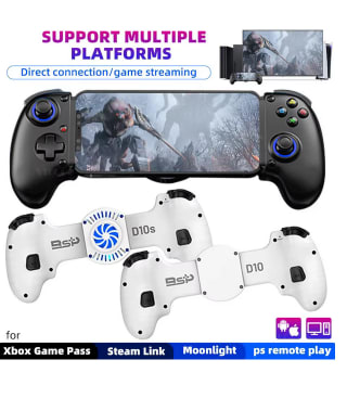 Gamepad bluetooth D10S ventilador con refrigeración PS4/Swicth/Android/iOS/PC/Tableta IPAD por solo 27,09€
