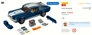 LEGO Creator Expert Ford Mustang 10265 voor €118,99 bij Lego.com