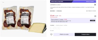 1 Kg de Punta de Lomo Extra + Cuña de Queso por 7.25€