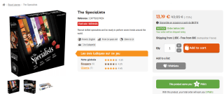 The Specialists - Bordspel Engels en Franstalig voor €13,19 bij Philibertnet