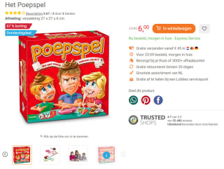 Identity Games Het Poepspel voor €6 bij Lobbes