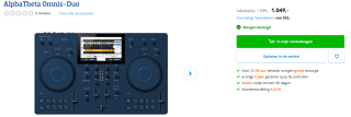 ALPHATHETA Omnis-Duo MIDI-controller Blauw voor €1.049 bij Coolblue