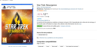 Juego Playstation Star Trek: Resurgence por 12,47€
