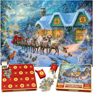 Adventskalender legpuzzel Kerstmagie 1008 Stukjes voor €13,29 bij Amazon