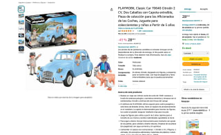 PLAYMOBIL Classic Car 70640 Citroën 2 CV Dos Caballos con Capota extraíble por solo 28,49€