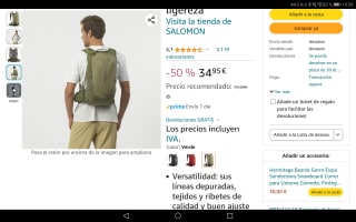 Salomon Trailblazer 20L Mochila senderismo por 34,95€