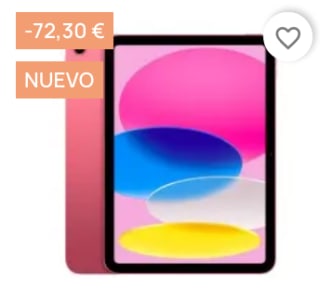 Apple iPad (11ªGen) WIFI 128GB por solo 322,16€