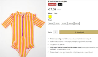15% korting op alle badmode en kleding bij Veritas