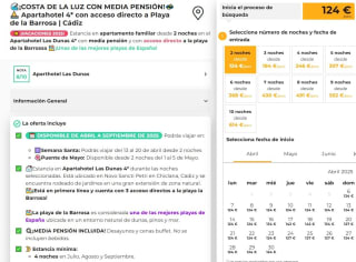 2 noches Apartahotel 4* con acceso directo a Playa de la Barrosa | Cádiz desde 124€