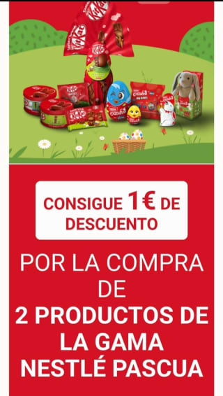 -1€ de Descuento con Nestlé.