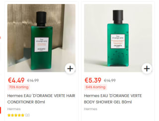 Hermès Eau D'Orange Verte douchegel en conditioner (80 ml) vanaf €4,49 bij Ochama