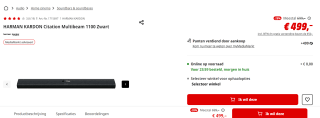 Harman Kardon Citation MultiBeam 1100 voor €499 bij de Mediamarkt