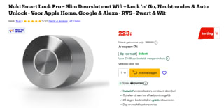 Nuki Smart Lock Pro Gen5 voor €223 bij Bol