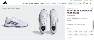 Zapatillas Barricade Para Tenis Blanco Niño por $35.990